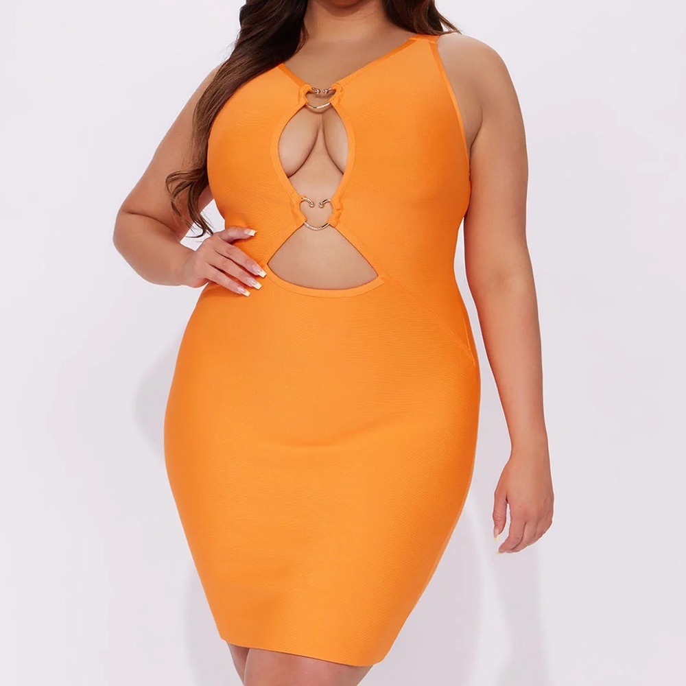 Orange Fashion Nova Dress